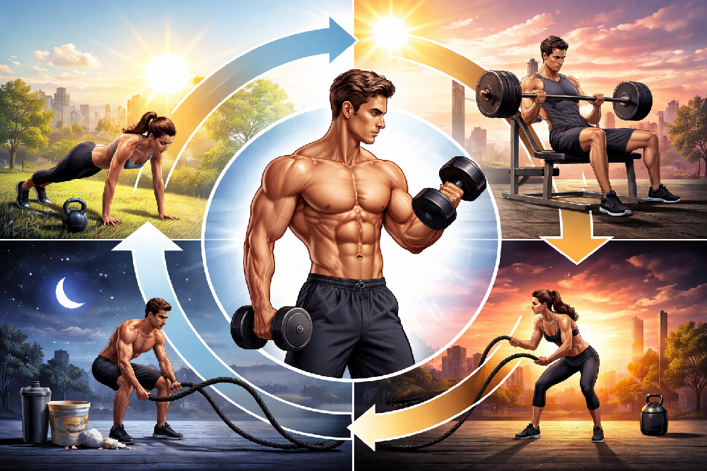 ウエイトトレーニングの時間帯による効果の違い。最新エビデンスから検証